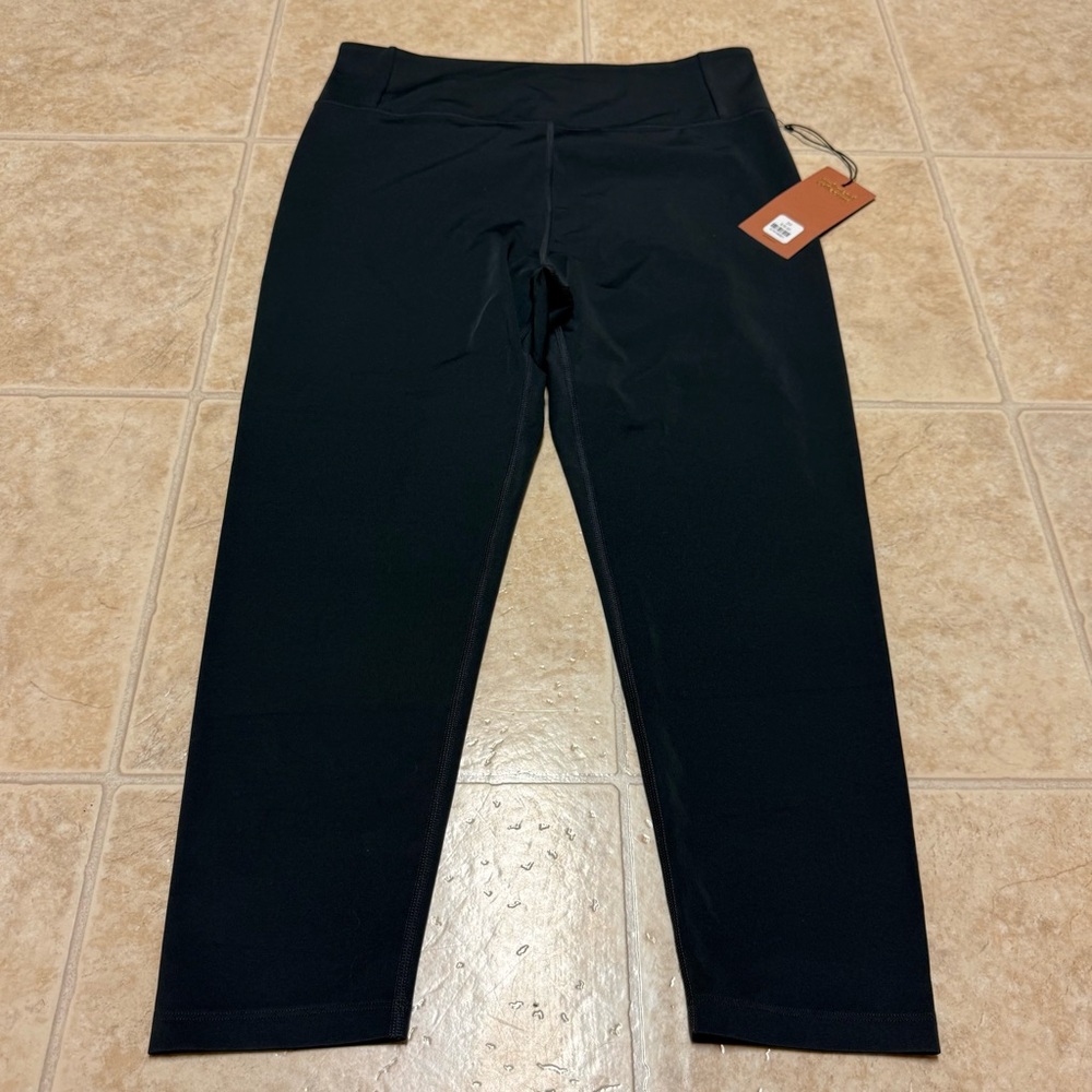 GIRLFRIEND COLLECTIVE Compressive High-Rise Leggings in Moon Gray NWT 3/4" - Picture 2 of 4